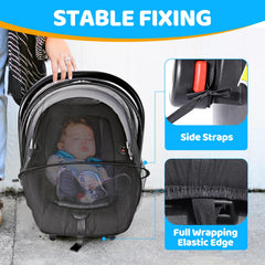 Orzbow usage-in-stroller demonstrates versatile use for walks and travel
