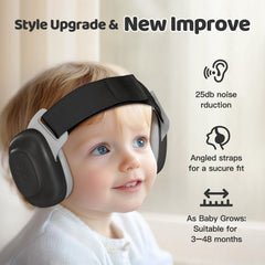 Orzbow baby headphones 25dB noise reduction ideal for travel and noisy environments.
