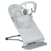 Orzbow portable baby bouncer folded in storage bag for easy home storage.