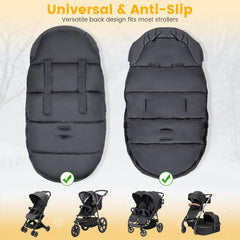 Orzbow bunting bag two-way zipper enables quick diaper changes without removing the cover