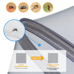 Orzbow two-way zip access in use for easy diaper checks without removing net