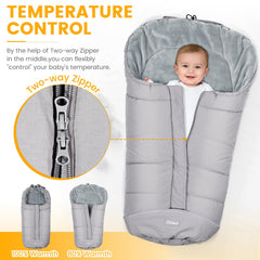 Orzbow universal footmuff dimensions 38.18 by 17.32 inches fit most strollers.