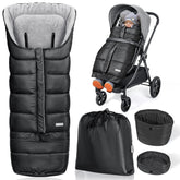 Orzbow universal stroller bunting bag cover provides full coverage against the wind.