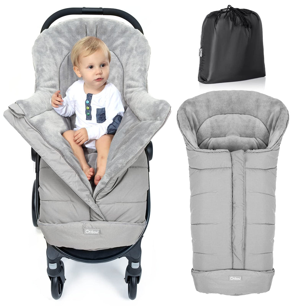Orzbow universal stroller footmuff waterproof outer shields baby from rain and wind.