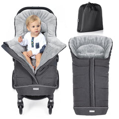 Orzbow Universal Stroller Footmuff waterproof shell protects baby from rain and wind