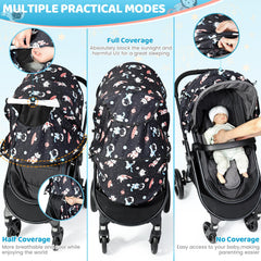 Orzbow universal sun shade mesh window lets you peek in without disturbing baby.