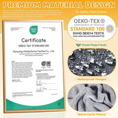 Orzbow waterproof pongee fabric close-up highlights durable weather protection.