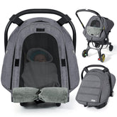 Orzbow Winter Car Seat Cover—waterproof baby cover for car seats, all-weather protection.