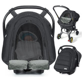 Orzbow Winter Car Seat Cover close-up shows crystal velvet warmth and durable fabric.