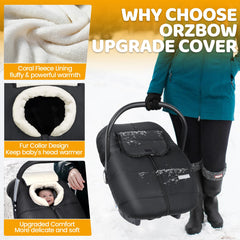 Orzbow Coral fleece lining provides cozy warmth for cold car rides.