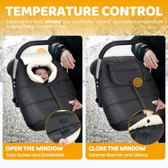 Orzbow Waterproof windproof snowproof Pongee fabric keeps baby dry in wet conditions.