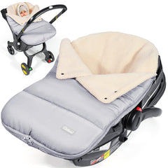 Orzbow Winter Carseat Cover close-up berber fleece texture provides cozy warmth