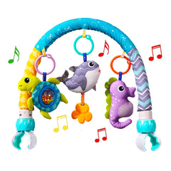 ORZIZRO baby arch toy whale with music boosts visual and auditory development