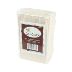 OsoCozy gauze diaper doublers night-use close-up showing overnight absorbency.