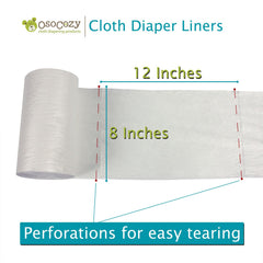 OsoCozy liner in diaper during use demonstrates quick, clean disposal and stay-dry comfort.