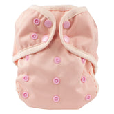 OsoCozy one-size diaper cover with adjustable snaps for a growing baby.