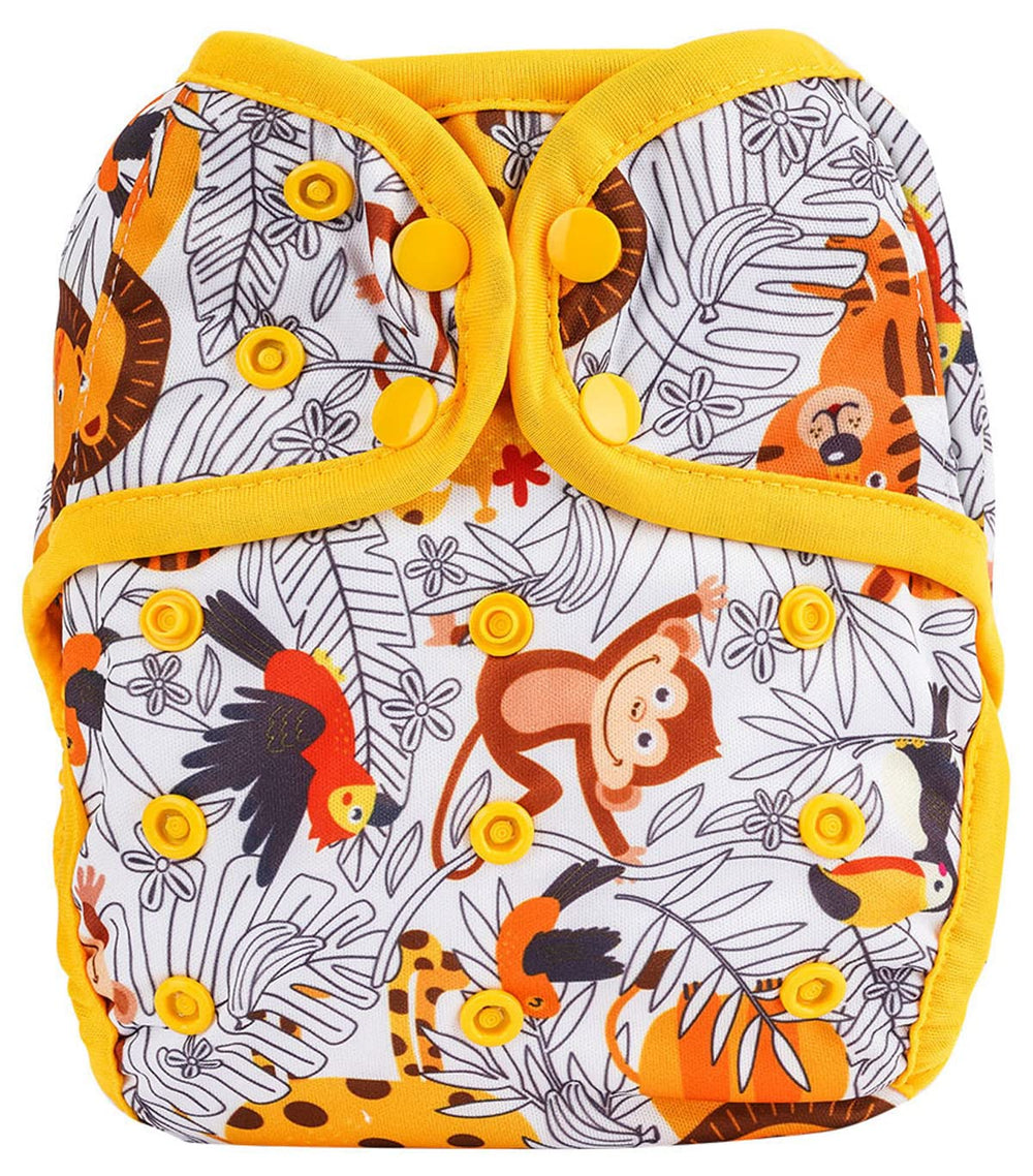 OsoCozy one-size diaper cover adjustable-snaps for secure fit