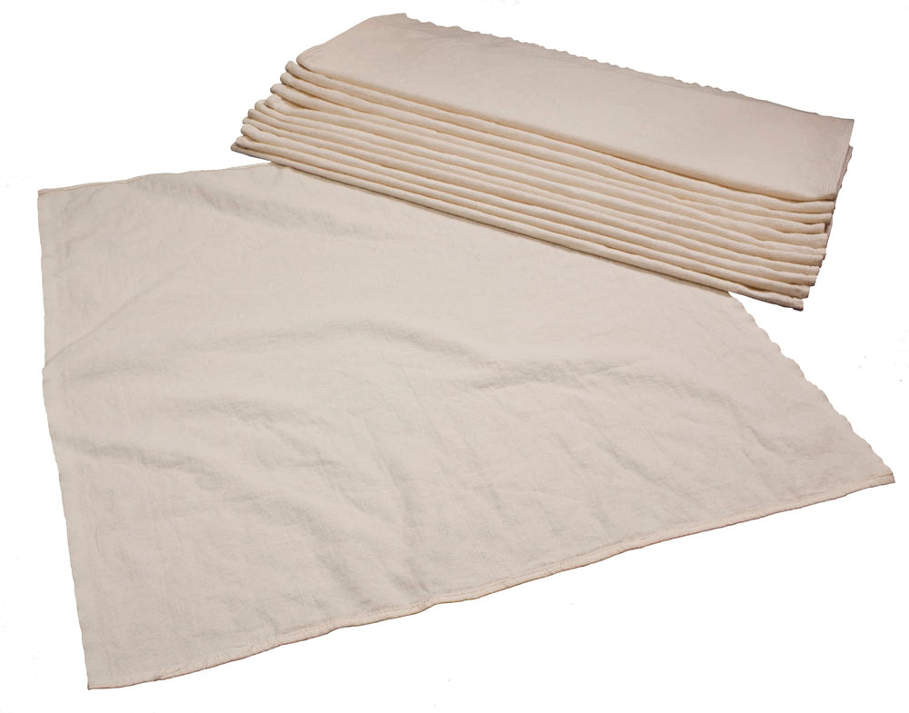 OsoCozy organic flat diaper 27x30 closeup shows soft, absorbent birdseye cotton.
