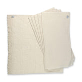OsoCozy organic muslin flat diapers 6-pack closeup showing soft fibers