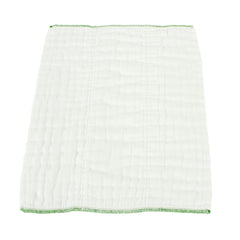 Close-up of the cotton gauze weave in OsoCozy prefolds demonstrates durability and softness.