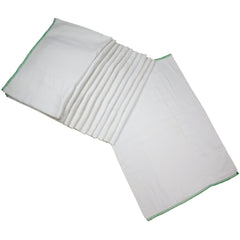 OsoCozy prefold diapers in a flat-fold stack offer easy prep and quick diapering.