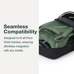 Osprey Poco Carry Case features ID window for quick identification on trips.