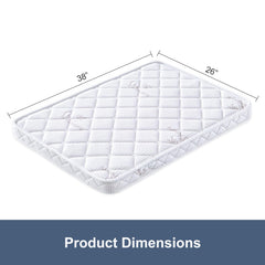 OSSERTSbearY mattress in use reduces sag and supports baby comfort during nap time