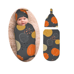 OSVBS pumpkin hat close-up showing soft warmth for newborn comfort