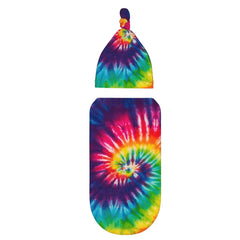 Osvbs Tie Dye Newborn Hat adds warmth and stretch for comfy wear.