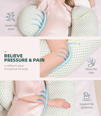 Oternal pregnancy pillow adjustable-distance design lets you tailor spacing for personalized comfort