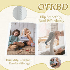 OTKBD Preppy Christmas Photo Album interior layout highlights 18 pockets for 36 photos.