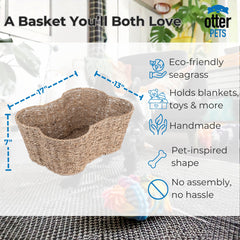 OtterPets bone-shaped toy bin closeup showing playful storage design