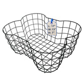OtterPets metal dog toy basket bone shape front view showing organized storage
