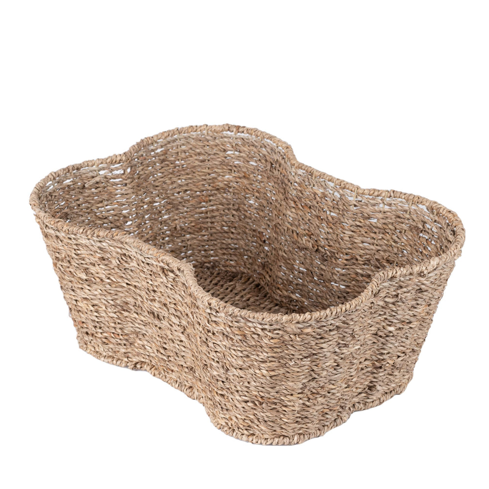OtterPets seagrass dog toy bin with natural look keeps toys organized