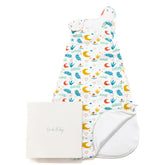 Ouch Baby Sleep Sack newborn 0.5TOG front view promotes cozy, safe sleep.