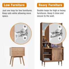 Ougourim cabinet-anchor with stainless steel body resists rust.