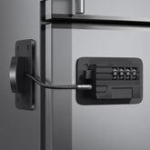 Ougourim Upgraded Fridge Lock closeup shows a secure 4-digit code