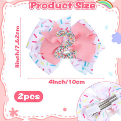 Ouligay baby hair clip complements ice-cream pink outfits with gentle shine