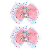 Ouligay birthday bow with number 2 adds festive pink sparkle for celebrating milestones