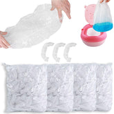 OULIGET potty liners elastic-mouth close-up demonstrates secure coverage for mess-free changes.