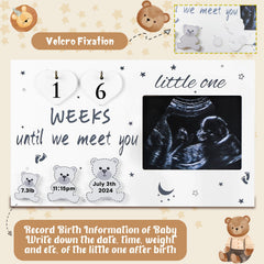 OurWarm ultrasound picture frame baby announcement style makes sharing pregnancy news stylish and memorable.