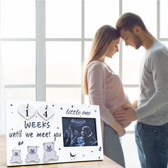 OurWarm ultrasound picture frame nursery decor complements soft tones and gentle curves in any room.