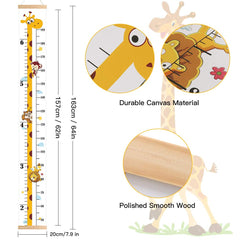 Outivity height chart roll-up for easy storage and removable wall decor.