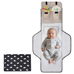 Outtip changing pad folded compact: travel-friendly and quick clean-up.
