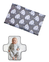 Outtip cute elephant changing mat folded compactly for on-the-go diaper changes