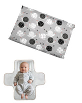Outtip Cute Snail Changing Mat folded compact, travel-ready for diaper bags.
