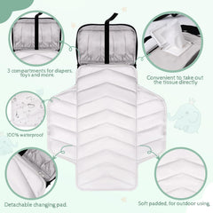 OUTTIP changing pad detached demonstrates convert-to-purse versatility.