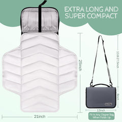 OUTTIP small diaper bag gray outer pocket keeps keys and wallet within reach.