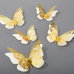 Outus 3D layered butterfly wall decor creates gentle depth on walls.