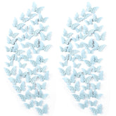 Outus blue 3D butterfly wall decor style A adds dreamy depth to bedrooms